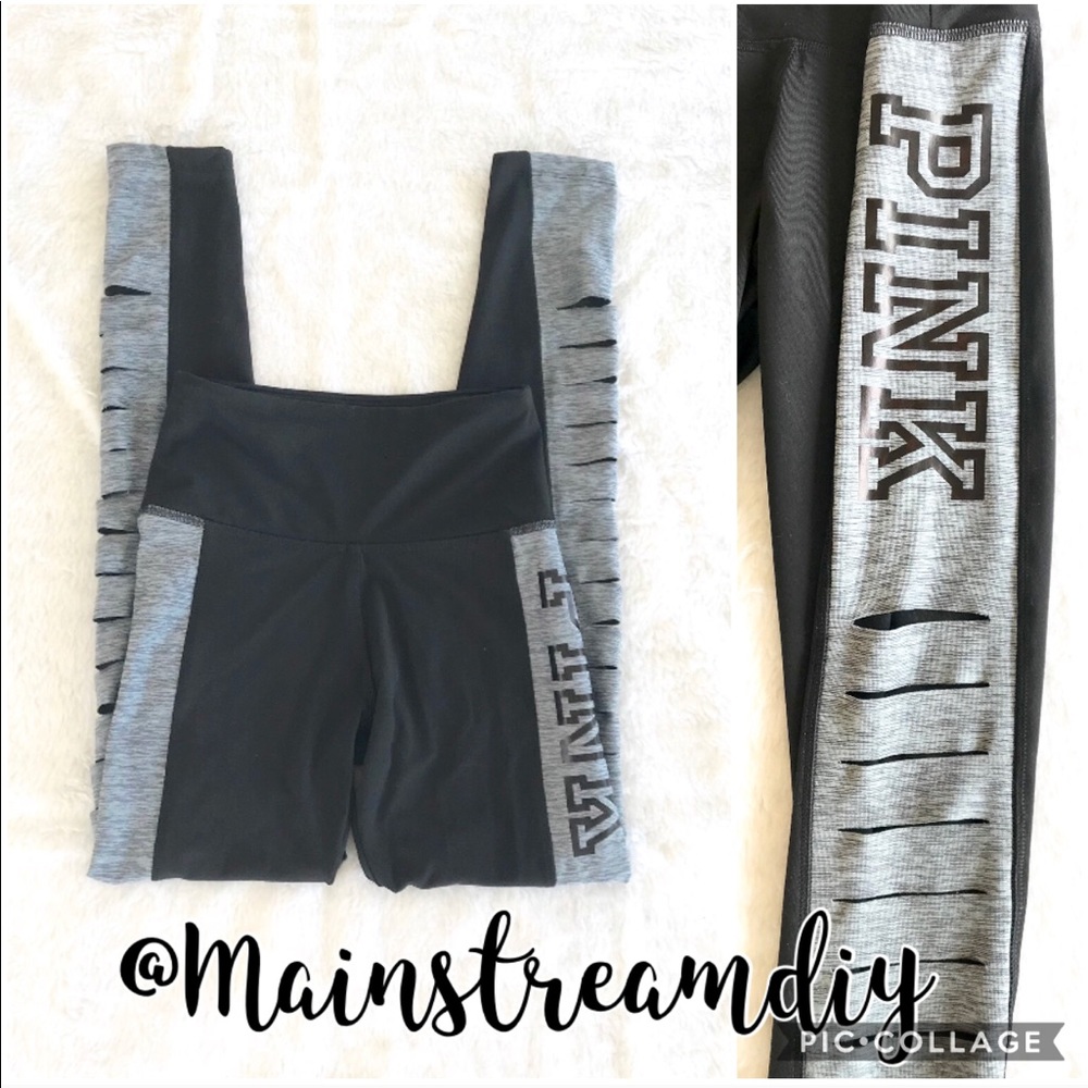 Pink Ultimate Victoria’s Secret Ripped Leggings